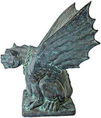 Winged Gargoyle of Naples Bronze Garden Statue - Image 6