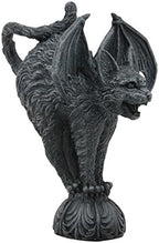 Gifts & Decor Ebros Bizarre Gothic Eureka Bat Winged Cat Gargoyle Statue 7" Tall Stoic Feline Guardian Castle Top Stone Creature Figurine - Image 2