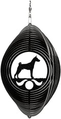 SWEN Products Basenji Circle Swirly Metal Wind Spinner by SWENProducts