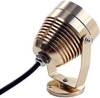 6W LED Spot Light Fixture Outdoor Underwater Flood Lamp Waterproof IP68 Gold Shell - Image 4