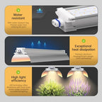 1.4FT Hanging Grow Light for Indoor Plants, Full Spectrum, T5 - Image 3