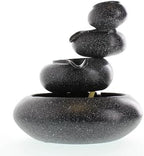 Zingz & Thingz Zen Collection Resin Tabletop LED Water Fountain, Four-Tier, 9.5x9.5x10 - Image 4