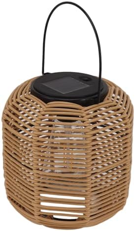 Jiawu Solar Lantern Outdoor Hanging Lights Decorative Rattan Solar Lamp for Garden, Patio, Table, Porch, Yard - Warm Light, 8+ Hours, Auto OnOff - Image 3