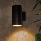 Maxxima Black Cylinder LED Outdoor Wall Light, 1050 Lumens 5 CCT, Photocell - Image 3