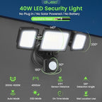ALUSSO Motion Sensor Outdoor Lights with Remote 40W 4000LM Flood Light 120V - Image 2