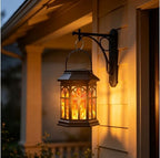 2 Pack Solar Lantern Outdoor Lights, Upgraded Flame Solar Lanterns Lights Outdoor Waterproof, Auto On/Off Hanging Lantern, Solar Powered Lanterns for Yard Patio Path Garden Decor - Image 6