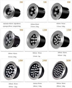 Submersible LED Fountain Light - Swimming Pool Underwater Lamp, IP68 Waterproof Stainless Steel Pond Spotlight, AC 12V/24V RGB Landscape Lights, with Remote Control(24V,15w) - Image 2