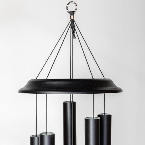 Shenandoah Melodies by Wind River – 47 inch Black Wind Chime for Patio, Backyard, Garden, and Outdoor décor (Aluminum Chime) Made in the USA - Image 2