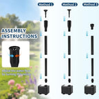 20W Solar Fountain Pump, Adjustable Submersible Pump for Garden Pond - Image 5