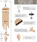 Wind Chimes for Outside, Hummingbird Memorial Wind Chimes Gifts, Windchimes Outdoors, Unique Sympathy Wind Chimes Gifts for Loved one Mom Dad, Home Garden Decor. - Image 5