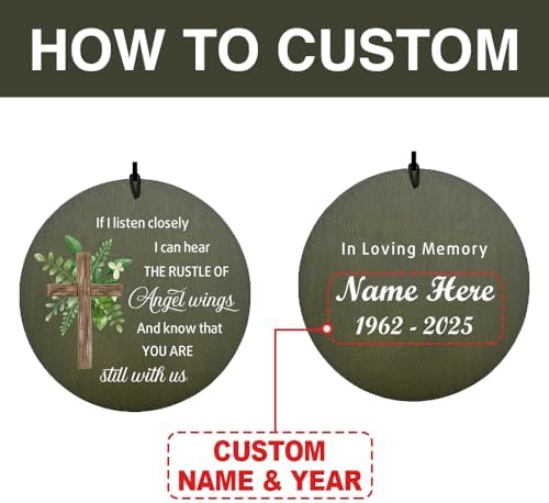 Personalized Cross Wind Chimes, Jesus Memorial Gifts - Image 2