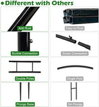 Queension Extra Large Garden Arch 7.2Ft Wide 9.2Ft High, Black - Image 3