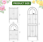 Amoskey Durable Garden Trellis for Climbing Plants - Outdoor Trellis Supports for Lush Greenery - Ideal for Vines, Flowers, and Vegetables, Easy Installation & Space-Saving Design (71"H*20"W -2 pack) - Image 2