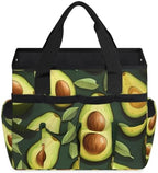 Avocado Cocktail Garden Tool Bag Tote for Men Women Multiple Pockets Wide Mouth Heavy Duty Waterproof Tool Organizer Bag for Outdoor Lawn Yard Portable Gardening Storage With Elasticbands by Unknown