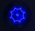 Solar Ground Lights Outdoor 72 LED Octagon Shape Disk Light Solar Powered In-Ground Lights for Garden Lawn Yard Patio Driveway Walkway Patio Deck Pathway,4 Pack,Blue - Image 5