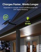 JACKYLED Solar Lights Outdoor 299 LED 1000 Lumens Bright Solar Black 2 Pack - Image 6