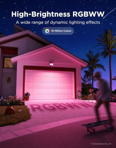 Govee Outdoor Wall Flood Light, 3000LM RGBWW 6500K, IP65 PIR Motion Sensor - Image 3