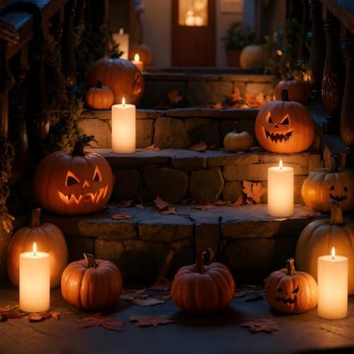 IMAGE 4x12 Inch Waterproof LED Flameless Candles with Remote Timer 2 Pack - Image 6