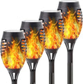 XIHAMA Solar Garden Flame Light - Waterproof Outdoor Solar LED Dancing Flame Torch, Flickering Torch for Garden Decoration, Lawn Path, Yard and Patio Light (4 Pack) by XIHAMA