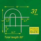 Decorative White Garden Fence Border 18inX50ft Flower Bed Garden Fencing - Image 3