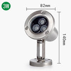 Submersible LED Light - RGB With Remote Control Pool Underwater Light, AC 12/24V Spotlight Led Beam Light, IP68 Waterproof Underwater Landscape Lights, For Pool, Fountain, Pond Lighting(Green,24W) - Image 2