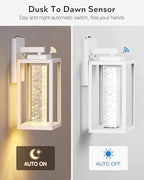 VIANIS White Exterior Lighting Fixtures for House, Large Outdoor wall Light - Image 2
