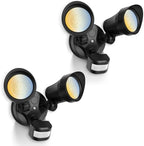ALUSSO Motion Sensor Outdoor Lights, 30W 3500LM Flood Lights Outdoor 120V, 3 Modes (Dusk to Dawn/Auto/On Time), 3CCT 3000K/4000K/6500K Waterproof Hardwired Security Light ETL Listed for Porch, 2PCS by ALUSSO