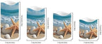 Beach Shells Flameless Candle Set of 4 with Remote Control and Timer Battery Operated Candles Waterproof Flickering Realistic LED Candle Suitable for Outdoor Seaside Proposal - Image 2