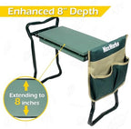 MaxWorks Folding Garden Kneeler Seat Stool and Tool Pouch - (50921) - Image 4