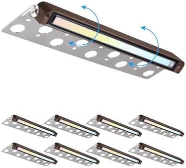 LEONLITE 8-Pack 5CCT 12 Inch LED Hardscape Lighting, 2200K-5000K by LEONLITE