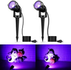 Halloween Orange Purple Spotlights Outdoor Landscape Lighting for Yard by Unknown