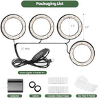 6.3" Ceiling Indoor Grow Lights for Plants Full Spectrum 4-Pack in 1 - Image 6