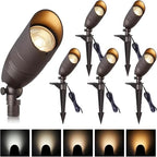 Low Voltage Landscape Spotlights with 5 CCT for Accent Lighting by EZlumify