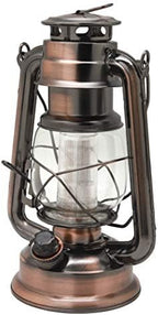 YAKii LED Vintage Lantern Metal Hanging Hurricane 12 LED Dimmer Switch Cold White Battery Operated Power Outage Indoor Camping Lighting Outdoor Brooklyn (Copper 2 Pack) - Image 2