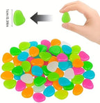2026 New 400Pcs Glow in The Dark Garden Rocks, Glow At Night Pebbles, Colorful Glow-in-The-Dark Garden Stones, for Outdoor Fish Tank Rocks Aquarium Gravel Luminous Stones (Purple, 400 Pcs) - Image 7