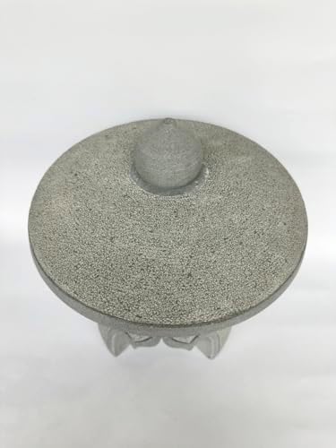 15.7-inches Green Sandstone Pagoda Lantern Garden Statue Outdoor, Garden Landscape Decorative Lamp Ornament for Balcony, Patio, Porch Lawn Decoration (Style 4) - Image 3
