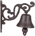 Decorative Bell, Cast Iron Dinner Bell with Clear Sound, Retro Hanging Bells for Farmhouse Garden Outside Decor by Unknown