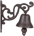 Decorative Bell, Cast Iron Dinner Bell with Clear Sound, Retro Hanging Bells for Farmhouse Garden Outside Decor by Unknown