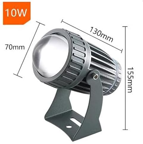 Landscape Lights - Spotlight Led Beam Light, AC 220V LED Beam Outdoor Wall Lamp, Waterproof IP67 Narrow Beam Spotlight, 180° Adjustable Bracket Ground Light(RGB,10W) - Image 2