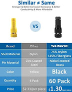 SUNVIE Low Voltage Wire Connector 12-16 Gauge Landscape Lighting Connectors Waterproof for Landscape Lights Outdoor Path Lights Work with Malibu Paradise and Other Low Voltage Lighting, 60 Pack - Image 4