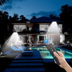 CREATESTAR Solar Flood Lights Outdoor with Remote Control Dimmable, Waterproof Super Bright Solar Powered Security Spot Lights for Porch Patio Yard Garage 150W - Image 5