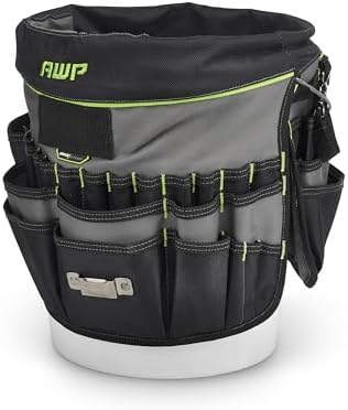AWP Bucket Tool Organizer 51-pocket, Utility Tool Bag, 1 Pack by AdvancedWorkProducts