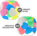 NUOBESTY Pebbles 4.5cm Resin 55pcs Glow in Dark, for Garden and Aquarium - Image 3