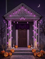25FT Halloween Purple ST38 LED Outdoor String Lights with 25 Orange Edison Bulbs, Connectable Waterproof Hanging Patio Lights for Halloween, Thanksgiving, Backyard, Porch, Party Decor - Image 5