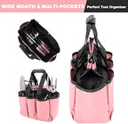 WORKPRO Garden Bag and FLISSA Folding Pocket Knife, Garden Tool Tote Storage Bag with 8 Pockets, Tactical Knife with Liner Lock - Image 3