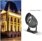 Narrow Beam Spotlight - 10W Long Distance Wall Washer Spotlight, IP65 Waterproof Flood Light, Outdoor Architectural Lawn LED Landscape Lamp(Blue) - Image 3