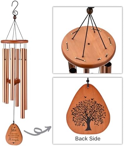 Memorial Sympathy Wind Chimes Gifts, Sympathy Gifts for Loss of Loved One - Image 4