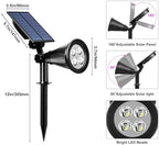 T-SUN Purple Solar Spot Lights Outdoor, Solar Black Lights Outdoor,4 Pack - Image 7