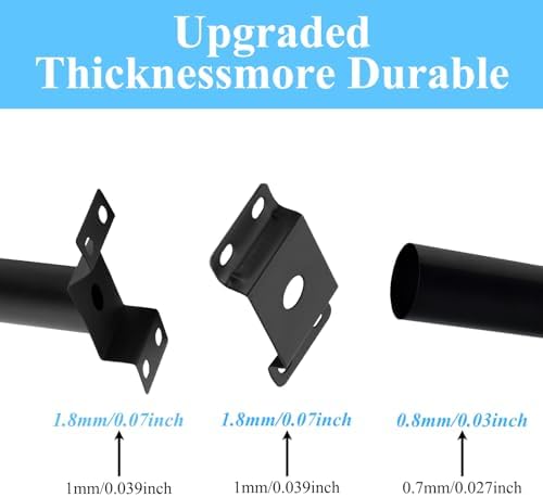 Solar Lighting Mounting Bracket Extension Pole Kit, 2 Pack Black - Image 4