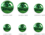 Stainless Steel Gazing Ball, 6 Pcs 2-6 Inches Mirrors Polished Globe Hollow Garden Sphere,Floating Pond Seamless Ball Reflective Garden/Yard or Patio Table Ornament（Green） - Image 2